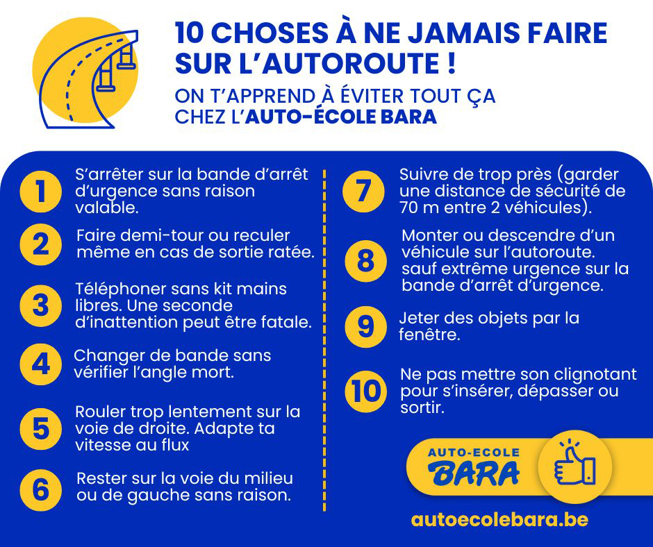 10 erreurs à NE JAMAIS commettre sur l’autoroute ! 